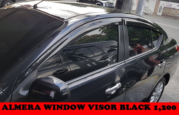 ALMERA WINDOW VISOR BLACK