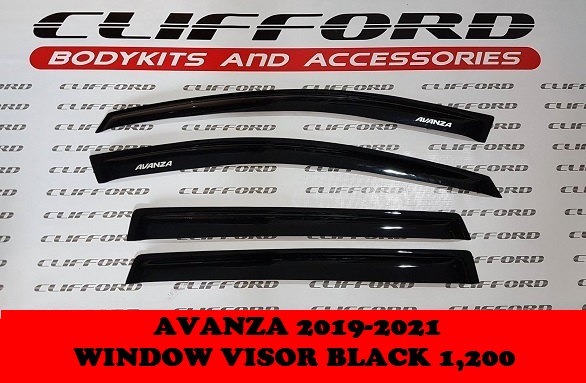 BLACK WINDOW VISOR AVANZA 2019-2021