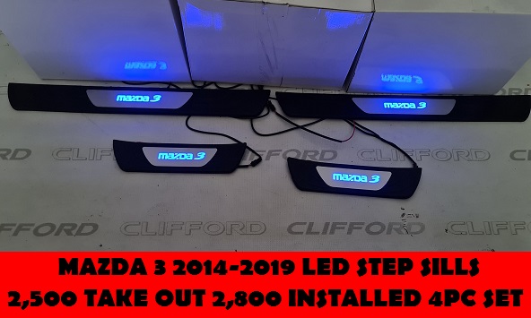 LED STEP SILLS MAZDA 3 2014-2019