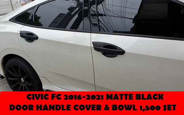 MATTE BLACK TRIMS CIVIC 2016-2021 