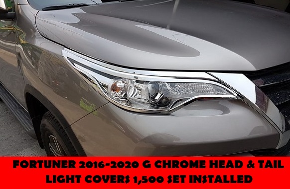 G CHROME HEAD AND TAILLIGHT COVERS 
