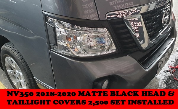 MATTE BLACK TRIMS NV350 2018-2020